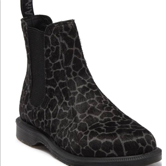 Dr MARTENS FLORA HAIR ON Black Grey Boot Size:7 - Picture 11 of 11